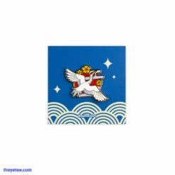 Pixel Eyebat Pins Red-Crowned Crane