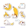 Paperbeatsscissors! Banana Cat Sticker Sheet