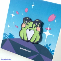 Here Comes Niko Handsome Frog Pins