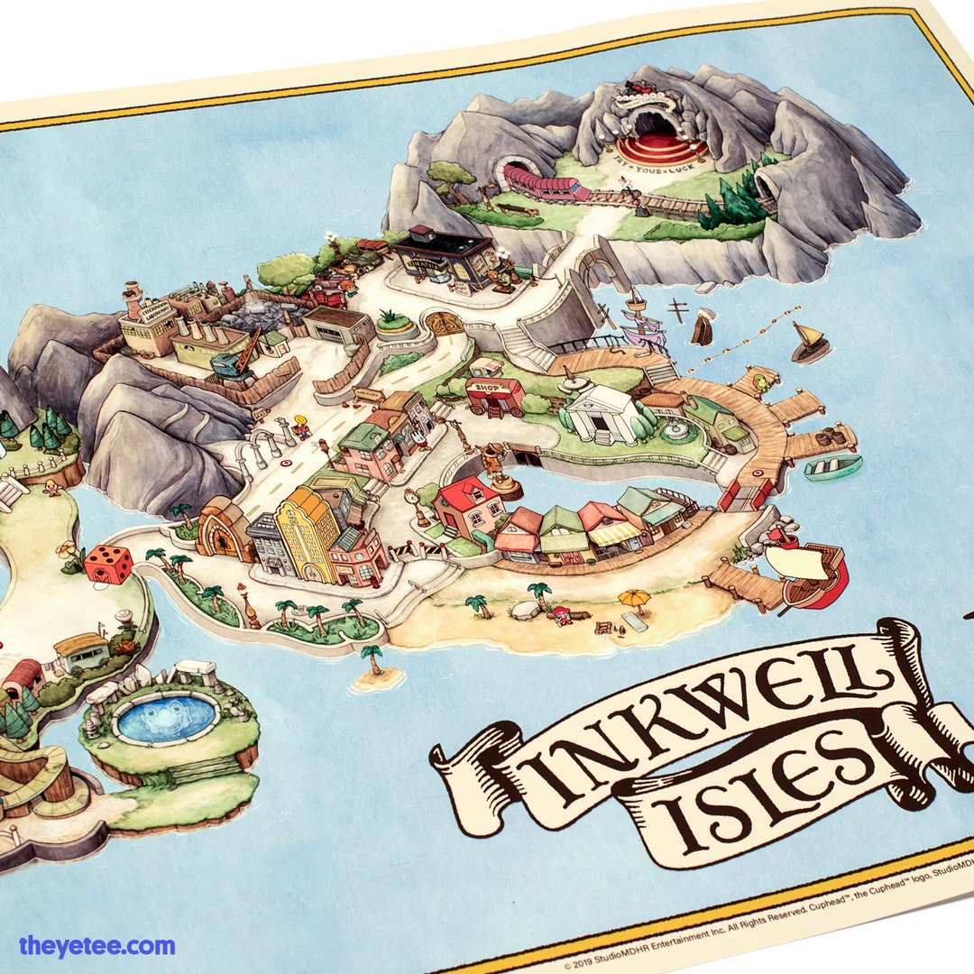 Cuphead Inkwell Map