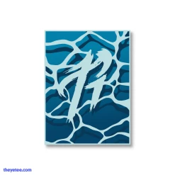 RichaadEB Waves Logo Sticker Stickers