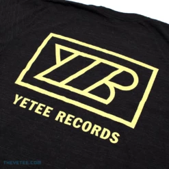 The Yetee Yetee Records Back Print - Yellow